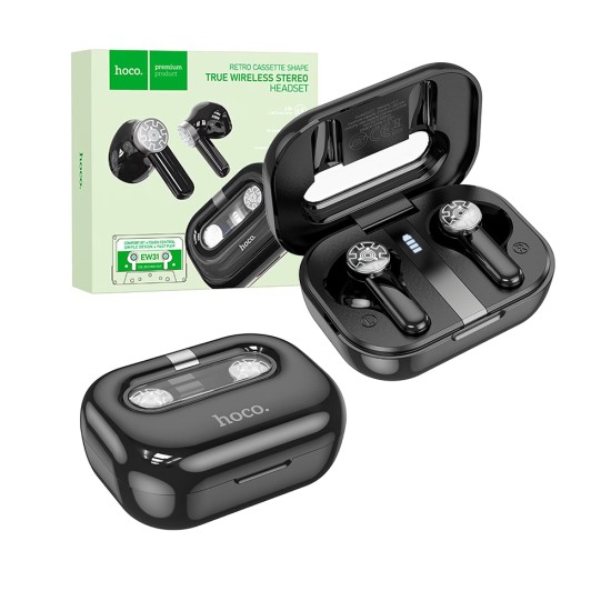 Auriculares True Inalámbricos Hoco EW31 Perfection Bluetooth V5.3 Negro